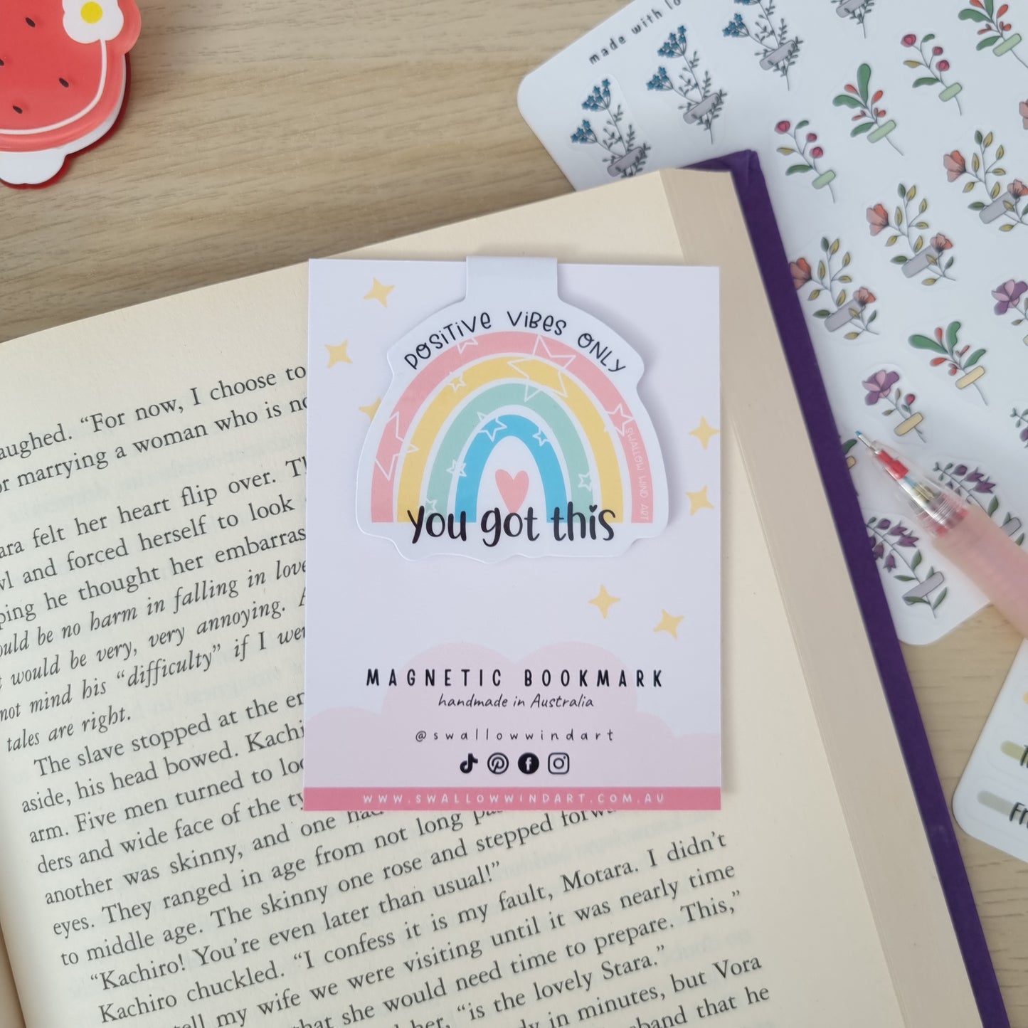 Magnetic Bookmark - You Got This - Swallow Wind Art