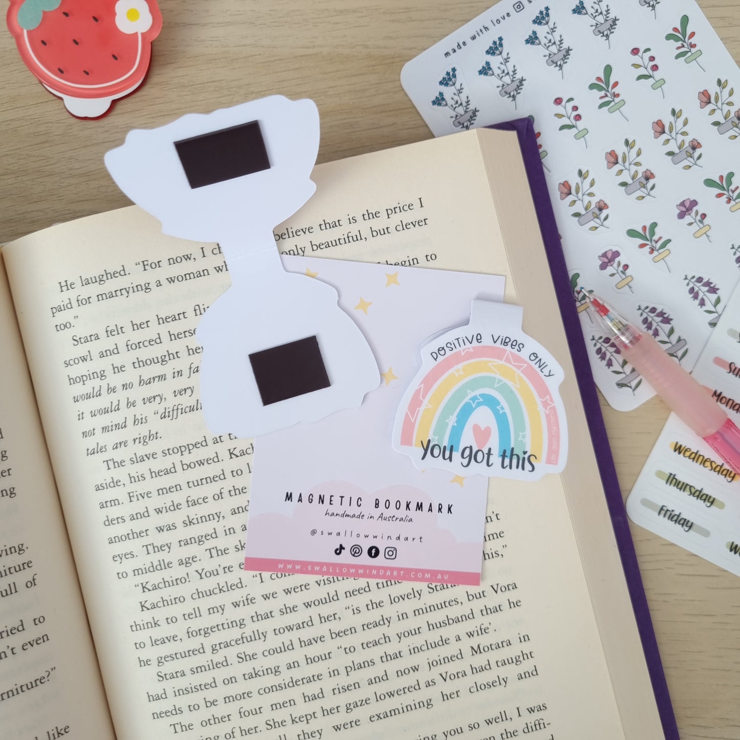 Magnetic Bookmark - You Got This - Swallow Wind Art