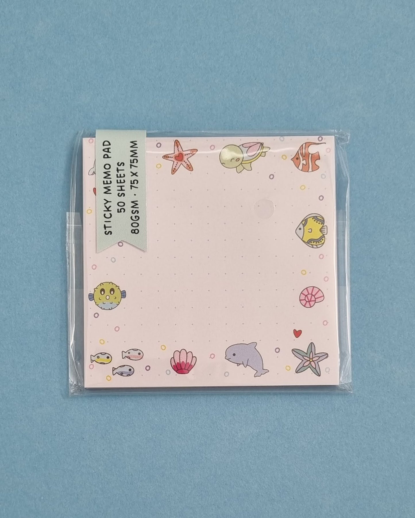 Under the Sea Dotted Sticky Memo Pad