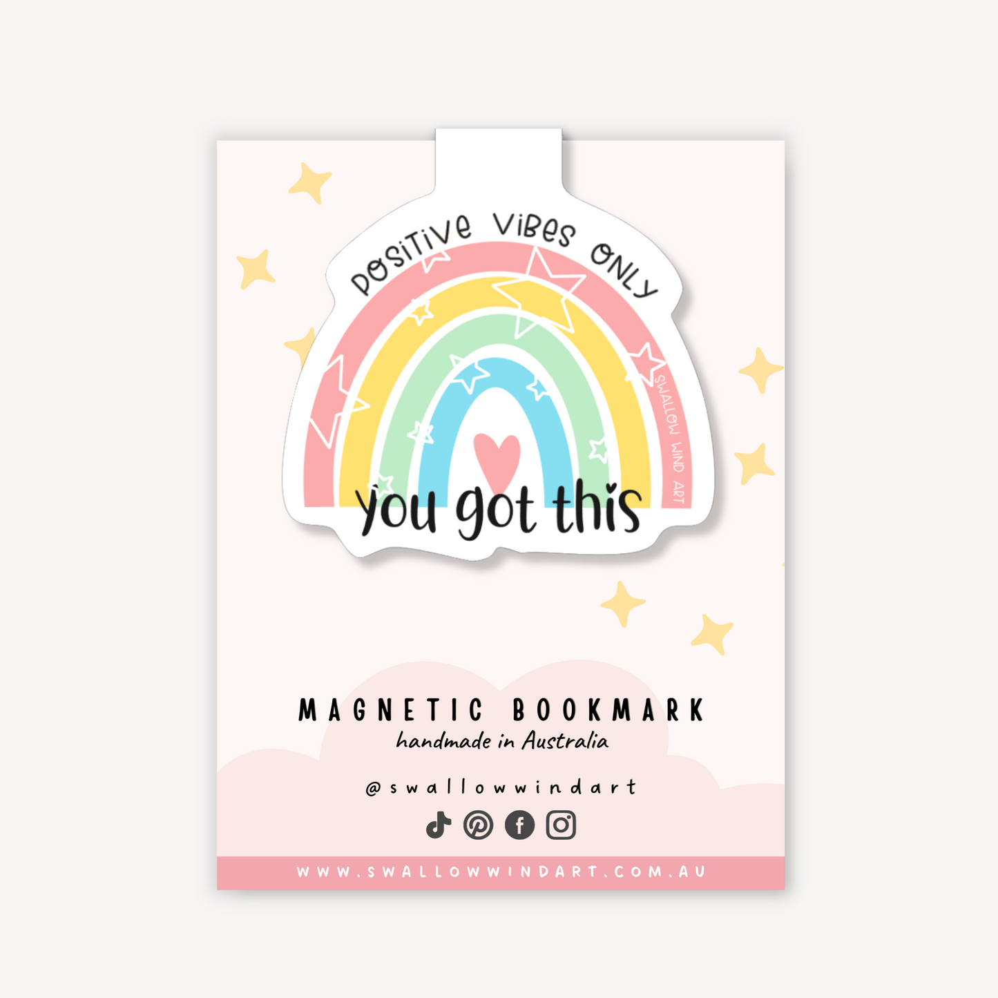 Magnetic Bookmark - You Got This - Swallow Wind Art