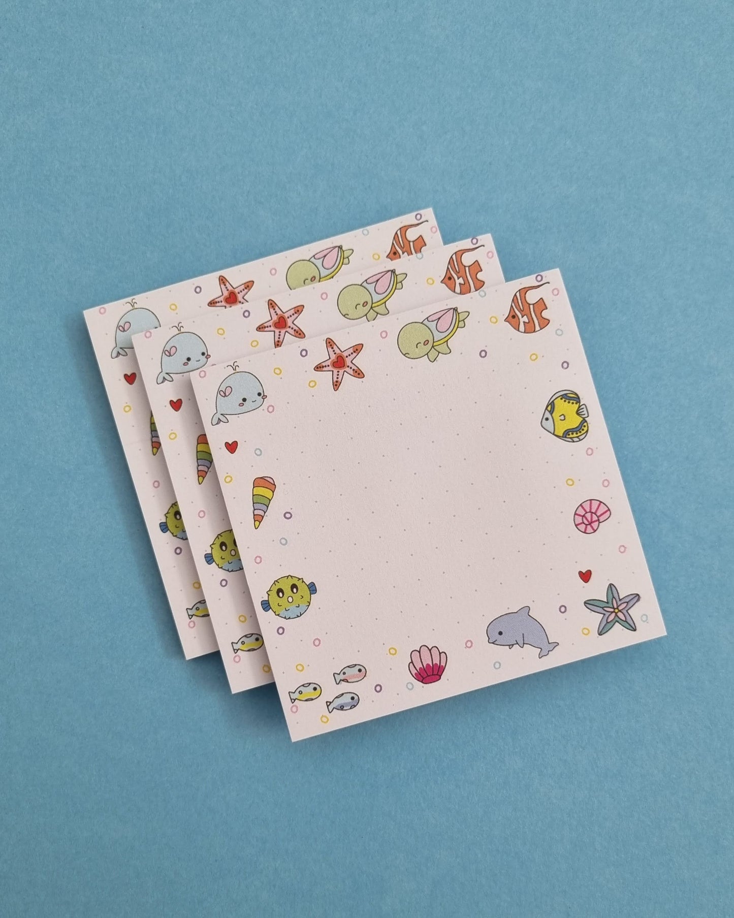 Under the Sea Dotted Sticky Memo Pad