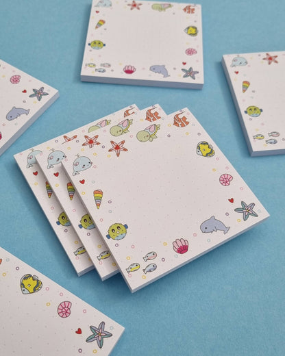 Under the Sea Dotted Sticky Memo Pad