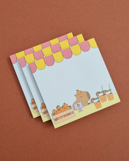 Capy Juice Stand Sticky Memo Pad