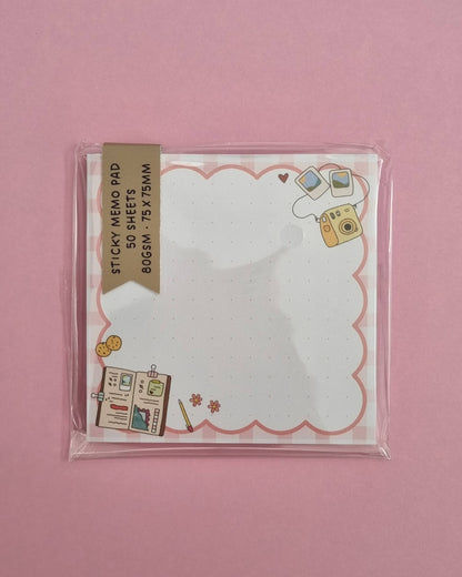 Travel Memories Sticky Memo Pad