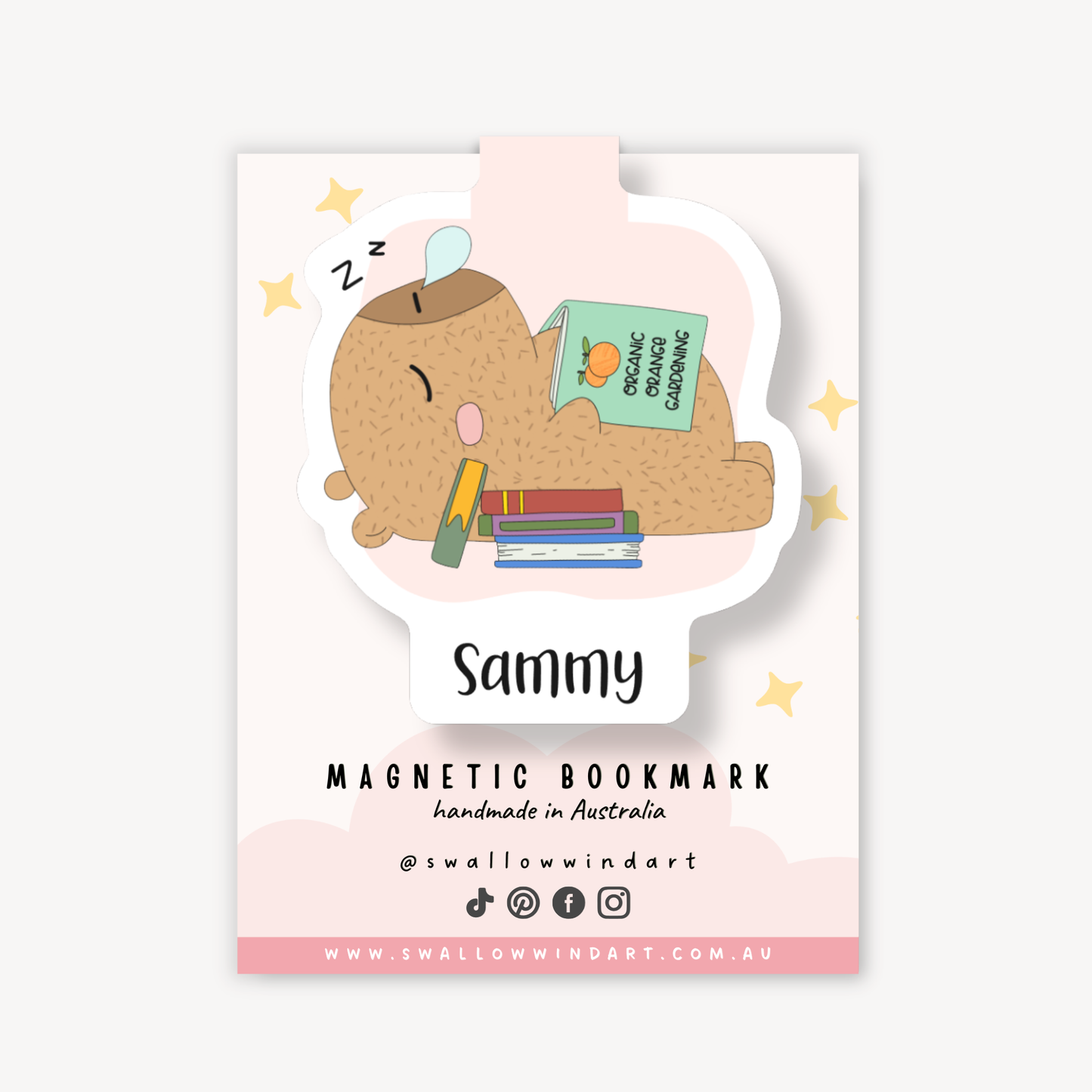 Magnetic Bookmark - Capybara's Cozy Corner