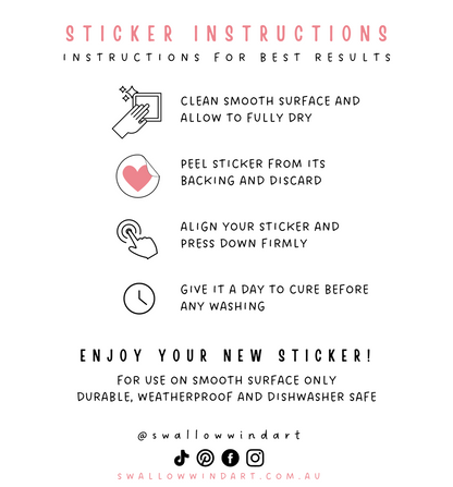 Balloon House Vinyl Sticker - Swallow Wind Art