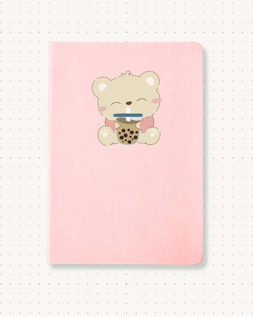 Dotted Notebooks - Boba Bear - Swallow Wind Art