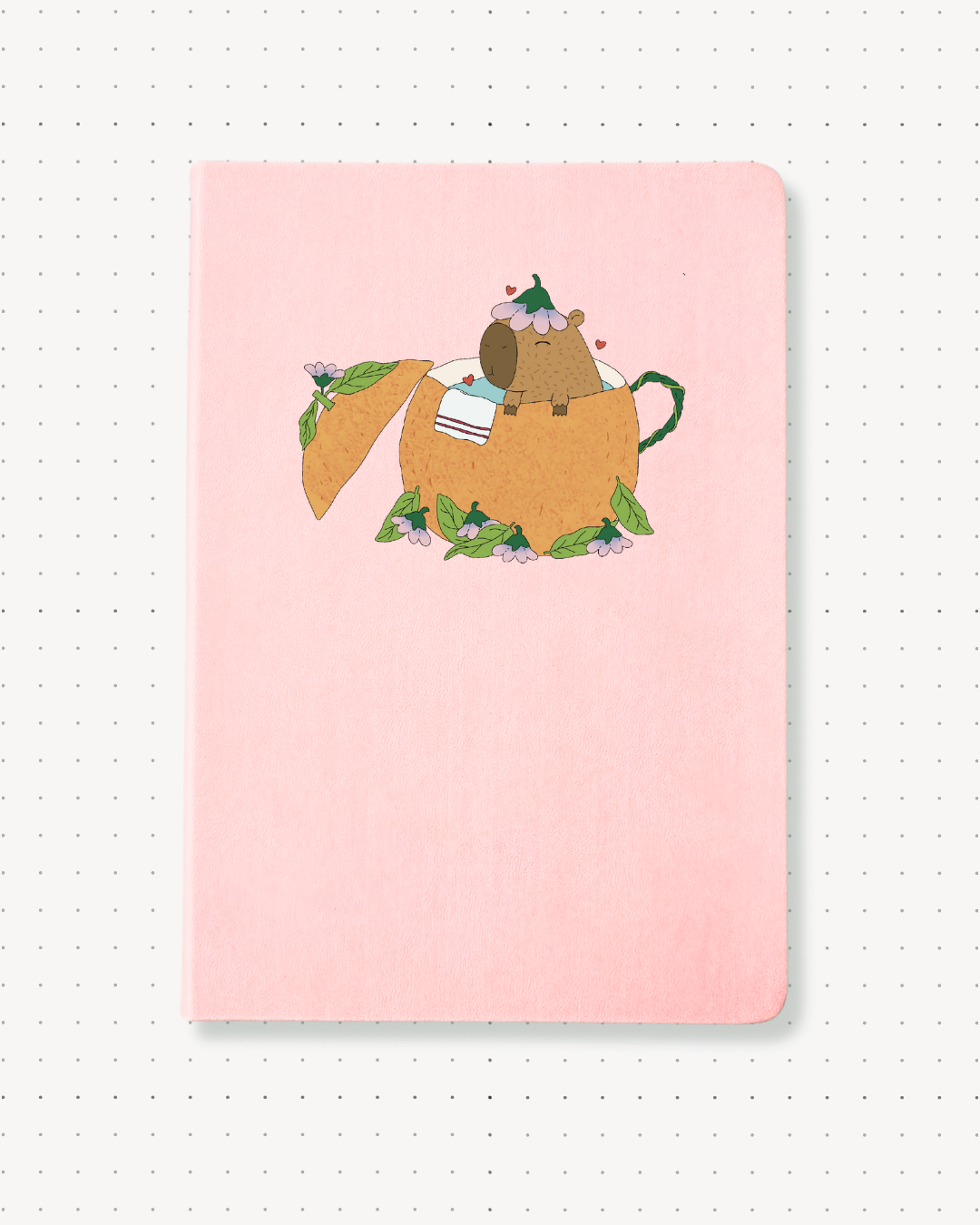 Dotted Notebooks - Capybara Orange - Swallow Wind Art