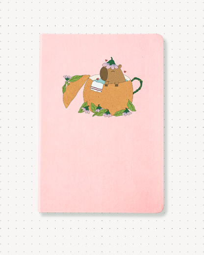 Dotted Notebooks - Capybara Orange - Swallow Wind Art