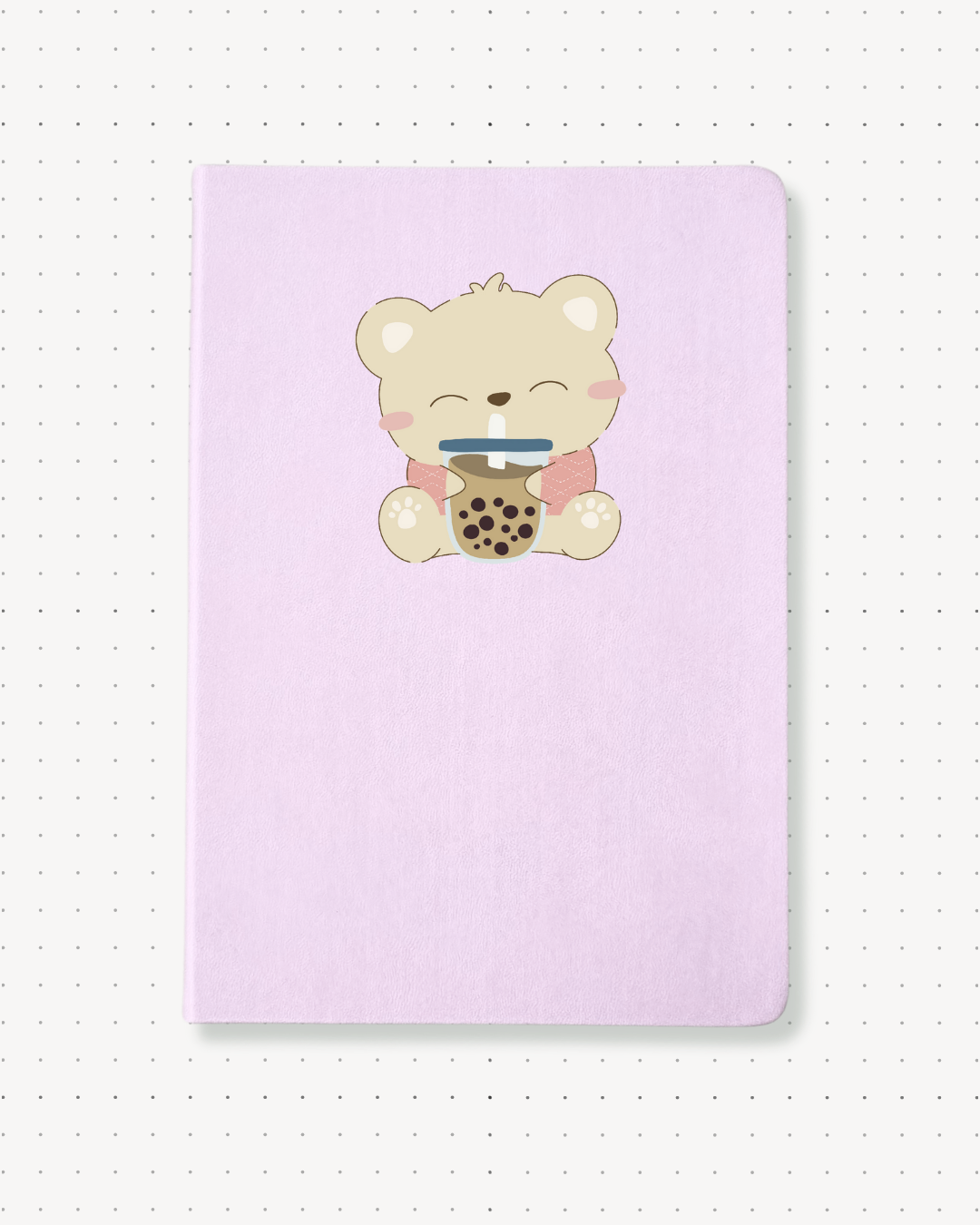 Dotted Notebooks - Boba Bear - Swallow Wind Art