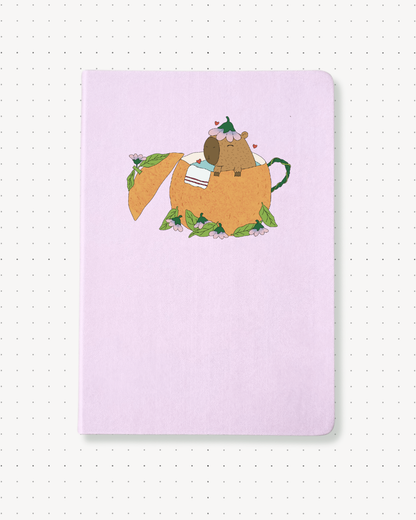 Dotted Notebooks - Capybara Orange - Swallow Wind Art