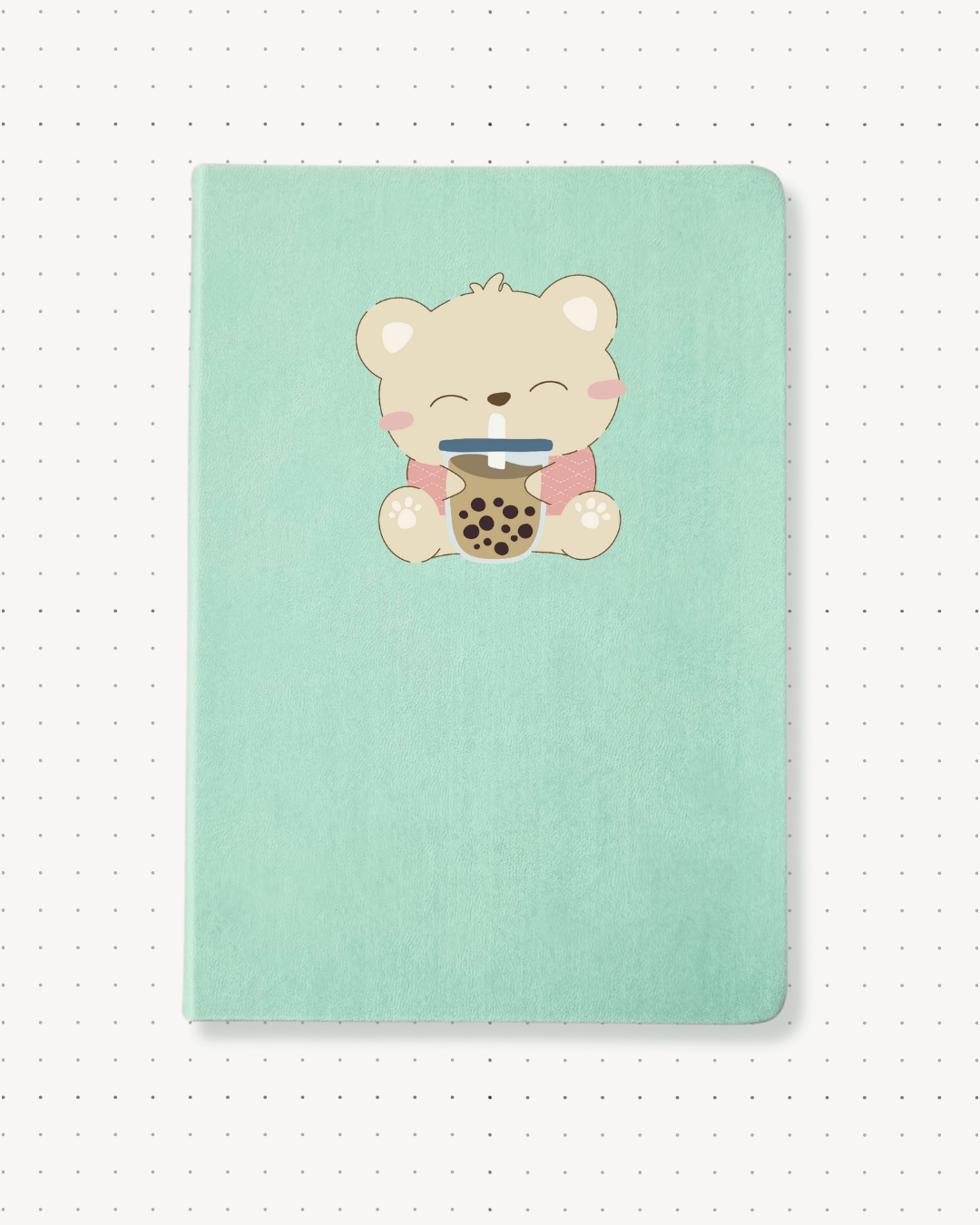 Dotted Notebooks - Boba Bear - Swallow Wind Art