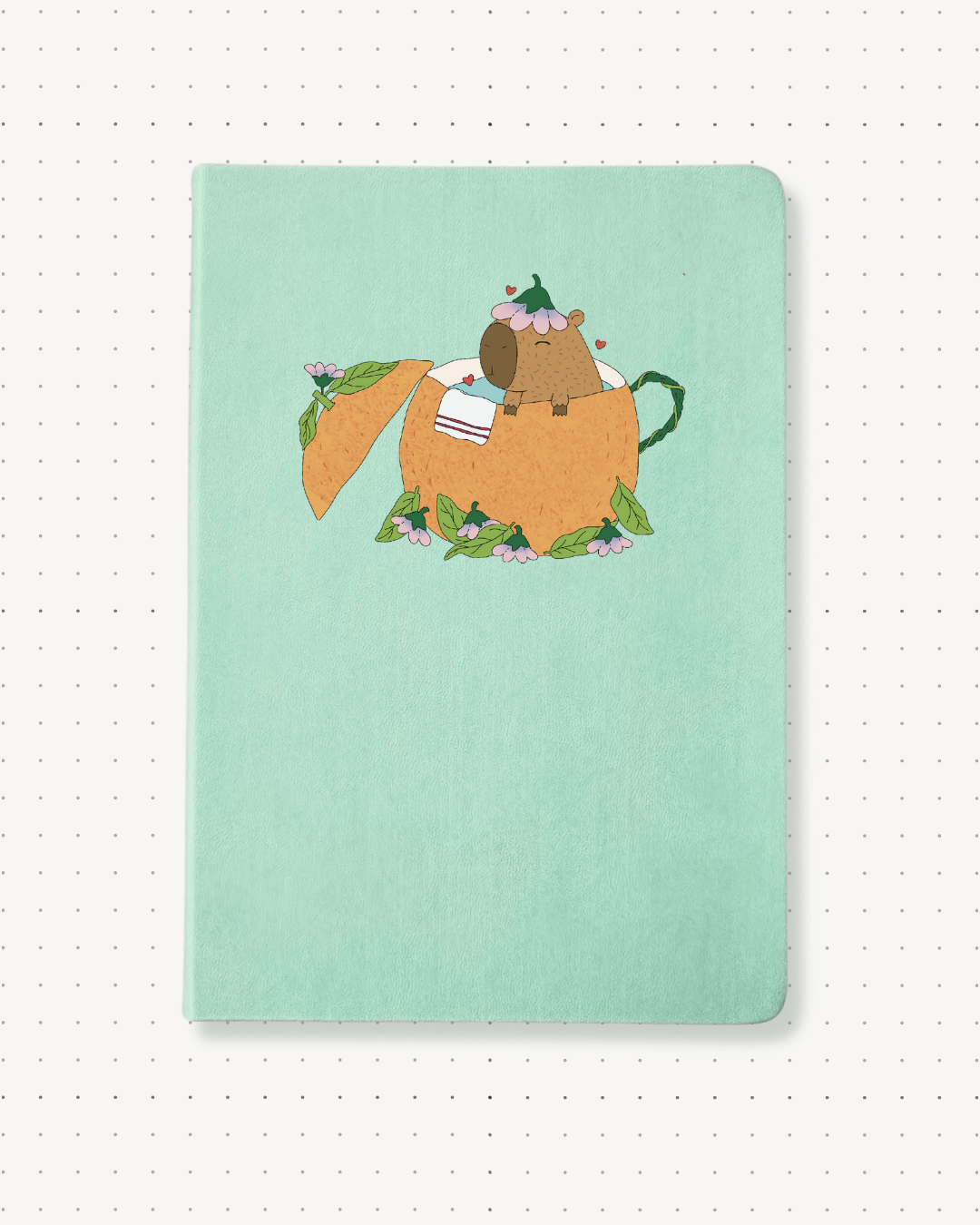 Dotted Notebooks - Capybara Orange - Swallow Wind Art