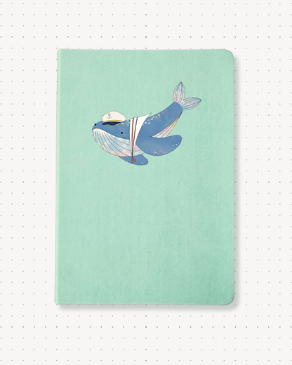 Dotted Notebooks - Captain Whale - Swallow Wind Art