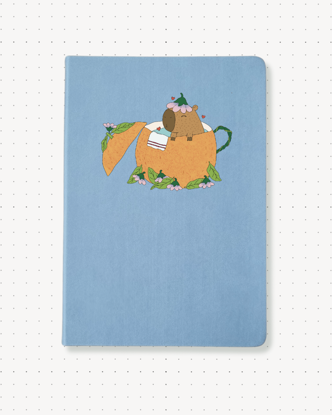 Dotted Notebooks - Capybara Orange - Swallow Wind Art
