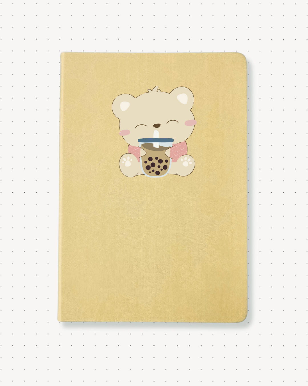 Dotted Notebooks - Boba Bear - Swallow Wind Art