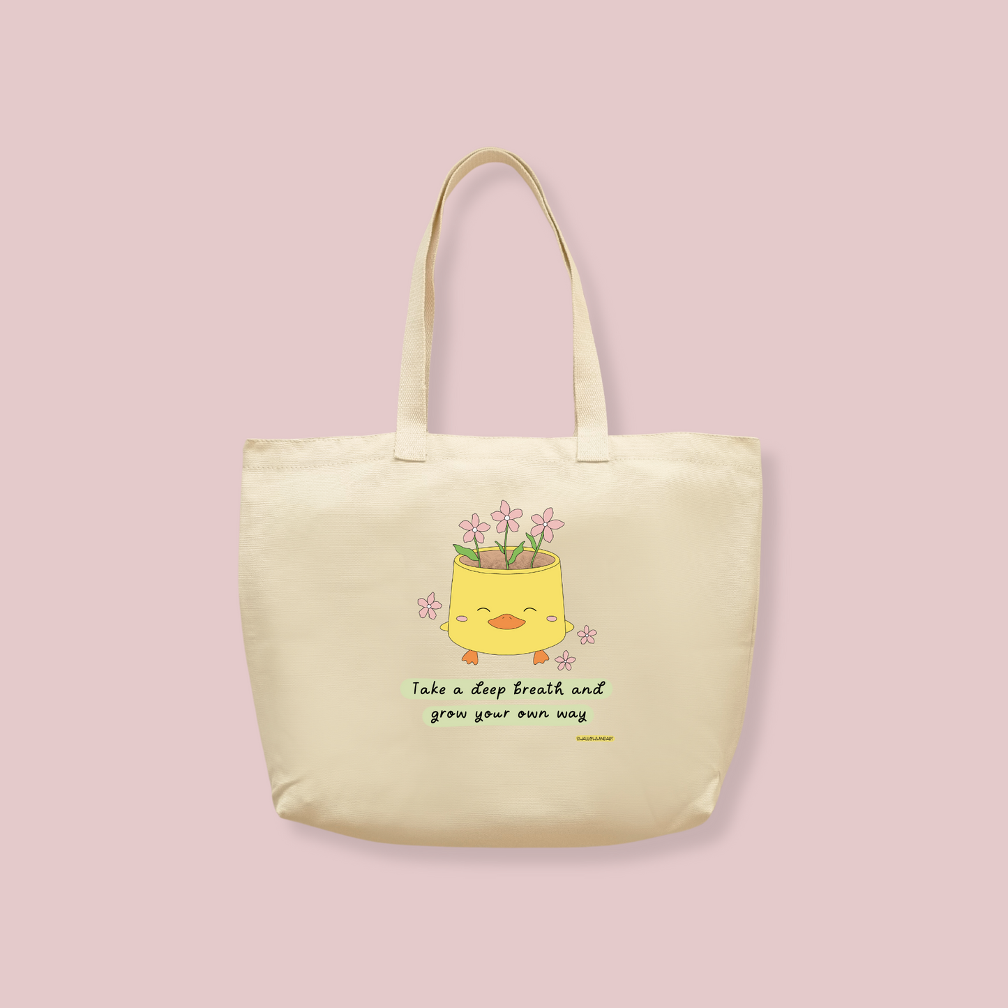 Duck Planter Tote Bag - Swallow Wind Art