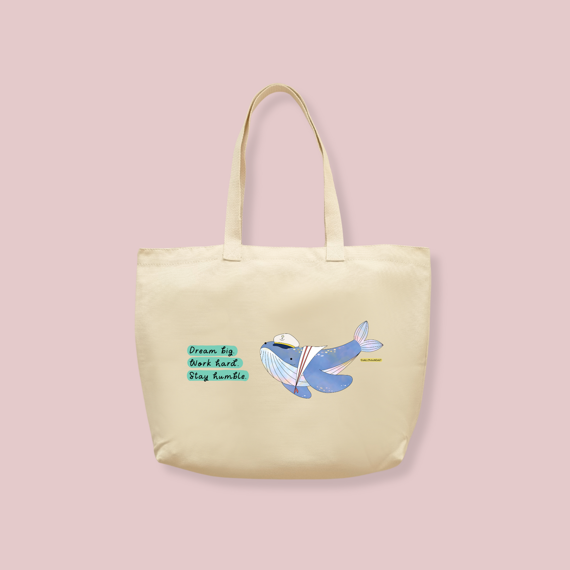 Captain Whale Tote Bag - Swallow Wind Art