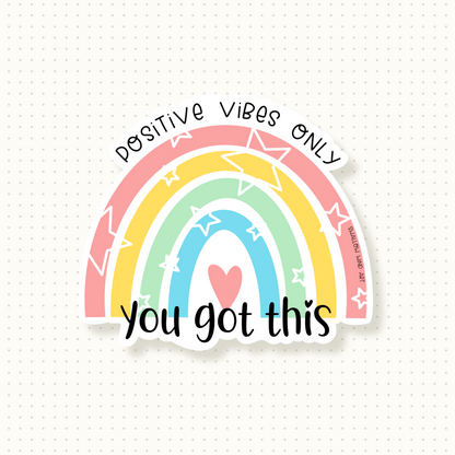 Motivational Vinyl Sticker - You Got This - Swallow Wind Art