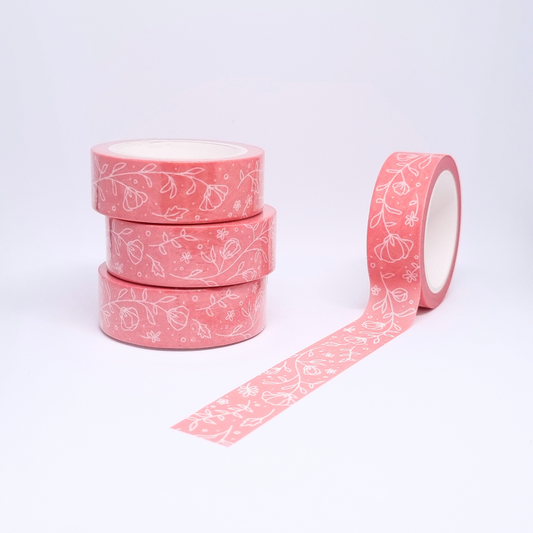 Pink Blossoms Washi Tape Pastel - Swallow Wind Art