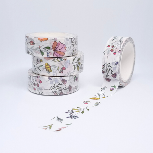 Flower Garden Botanical Washi Tape - Swallow Wind Art