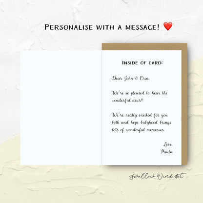 Wedding Congratulations Card - Mrs Mr / Mr Mr / Mrs Mrs - Swallow Wind Art